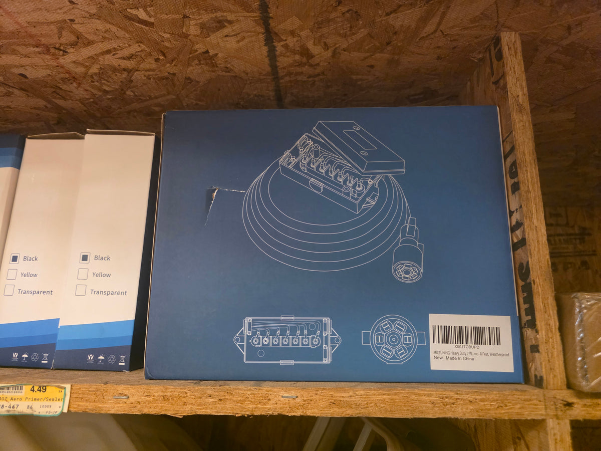 Junction Box and 8ft 7 Way cord